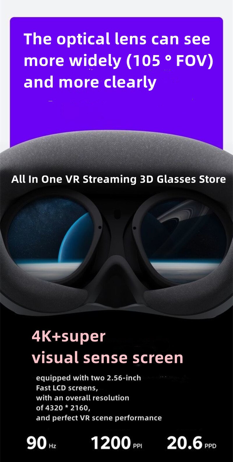 3D 4K+ Pico 4 VR Streaming Game Somatosensory Tracker Glasses Advanced All In One Virtual Reality Headset HD Display In Stock