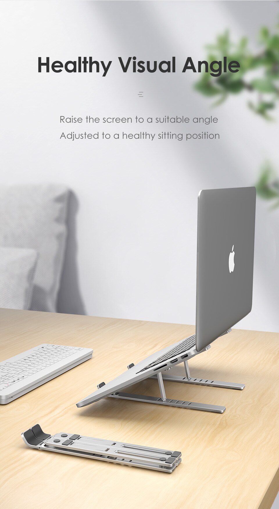 Adjustable Anti-Slip Aluminum Laptop Holder