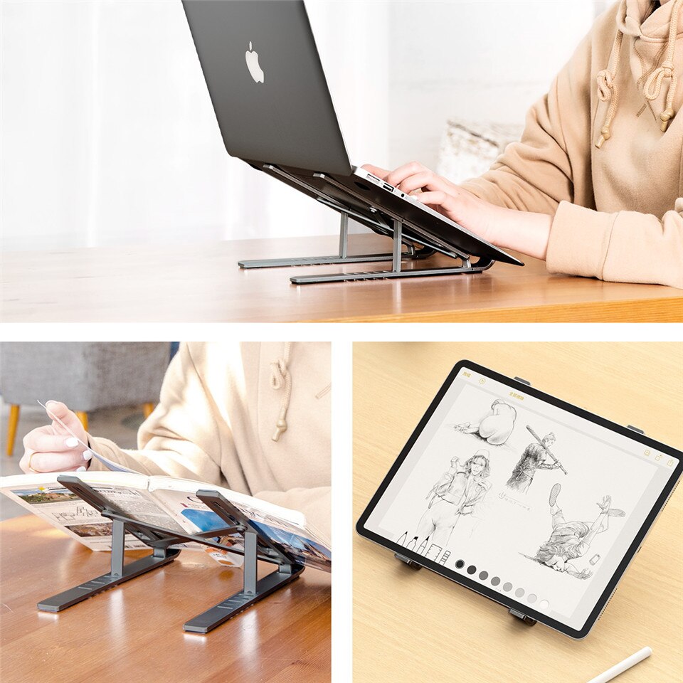 Adjustable Anti-Slip Aluminum Laptop Holder