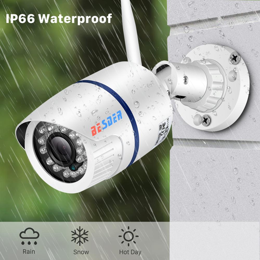 BESDER ICSEE 1080P P2P Wifi Câmera Gravação de Áudio Câmera IP Sem Fio Alarme CCTV Bala Exterior Com Slot Para Cartão SD Max 128G BESDER ICSEE 1080P P2P Wifi Câmera Gravação de Áudio Câmera IP Sem Fio Alarme CCTV Bala Exterior Com Slot Para Cartão SD Max 128G