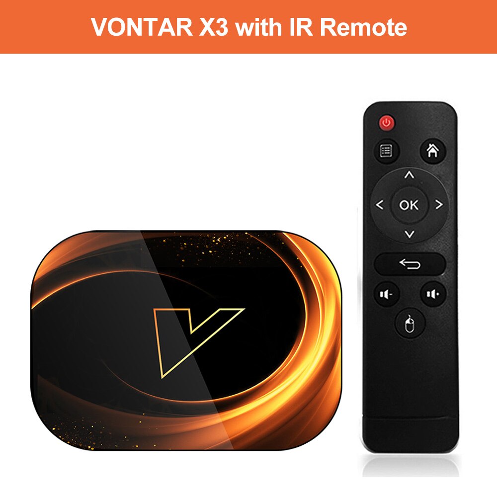Vontar x3 4gb 128gb 8k caixa de tv android 9 inteligente android tvbox 9.0 amlogic s905x3 wifi 1080p bt 4k set top box 4gb 64gb 32gb