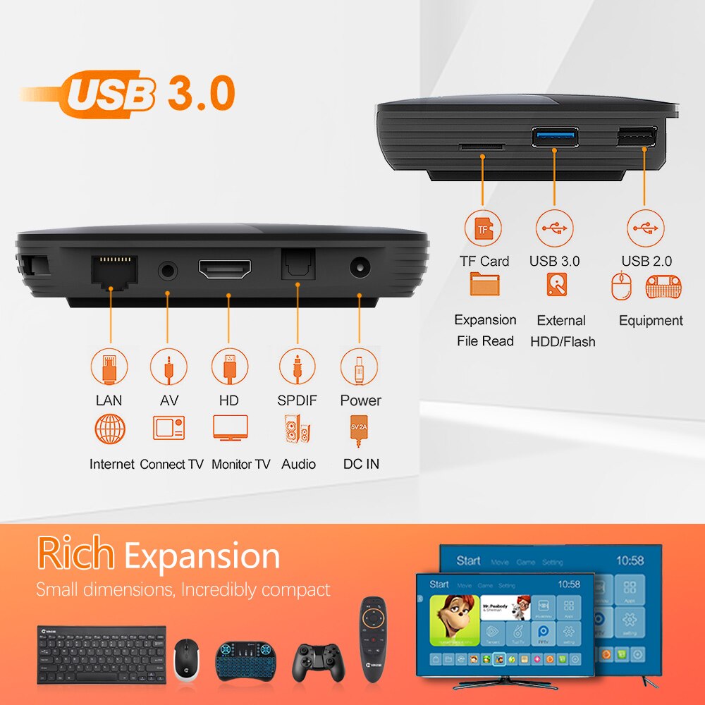Vontar x3 4gb 128gb 8k caixa de tv android 9 inteligente android tvbox 9.0 amlogic s905x3 wifi 1080p bt 4k set top box 4gb 64gb 32gb Vontar x3 4gb 128gb 8k caixa de tv android 9 inteligente android tvbox 9.0 amlogic s905x3 wifi 1080p bt 4k set top box 4gb 64gb 32gb