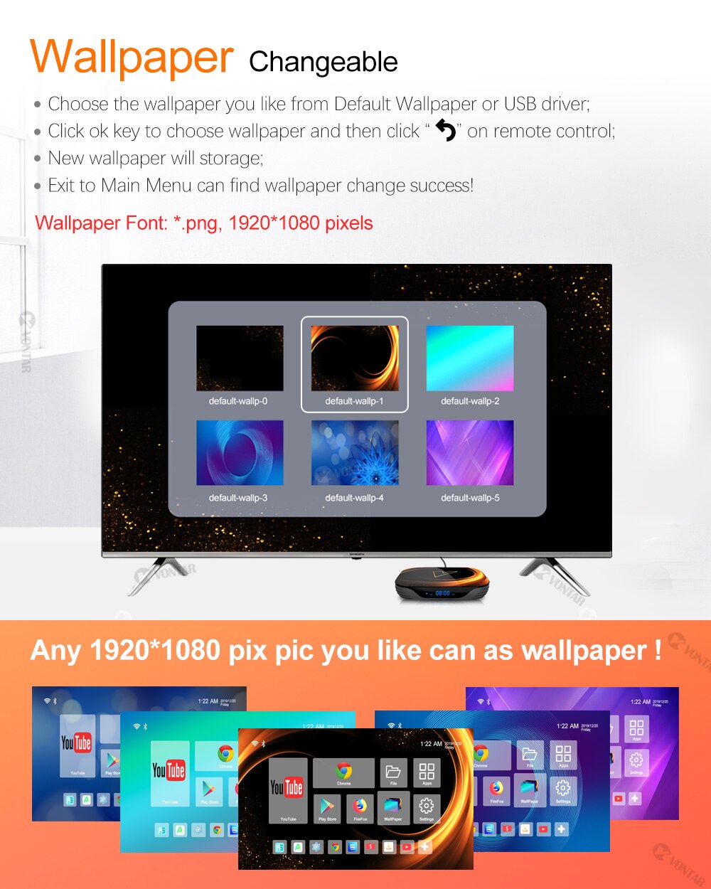 Vontar x3 4gb 128gb 8k caixa de tv android 9 inteligente android tvbox 9.0 amlogic s905x3 wifi 1080p bt 4k set top box 4gb 64gb 32gb