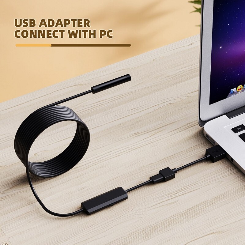 Enwor sem fio endosc&oacute;pio mini c&acirc;mera 8mm ip67 lente &agrave; prova dip67 &aacute;gua 1200p hd para android/ios/pc wifi inspe&ccedil;&atilde;o borescope