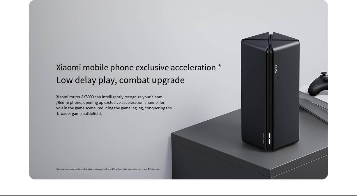 Xiaomi mijia ax3000 roteador sem fio malha wifi vpn dupla-frequ&ecirc;ncia 256mb 5g gigabit completo ofdma repetidor amplificador de sinal ppoe