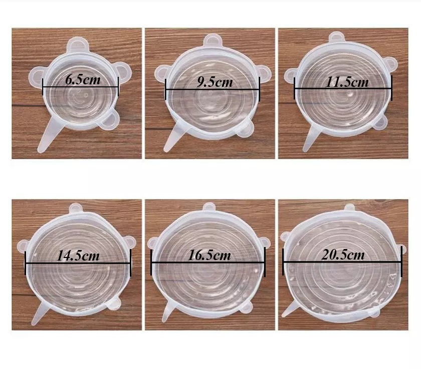Silicone Food Lids 6/12 Pcs Set