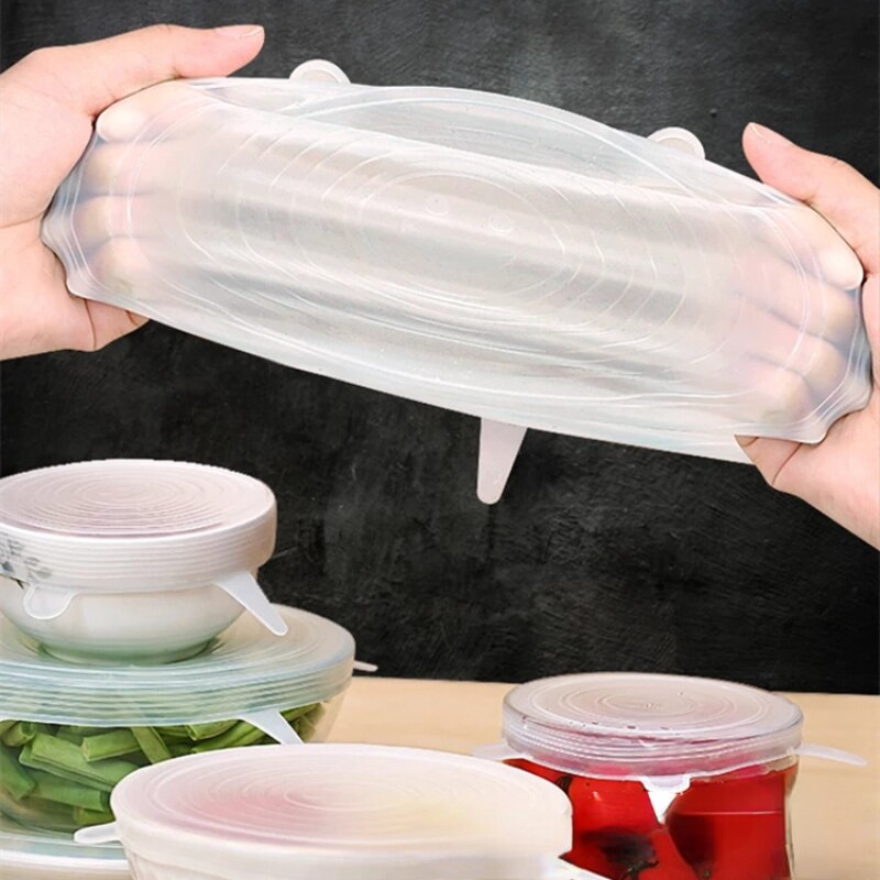 Silicone Food Lids 6/12 Pcs Set