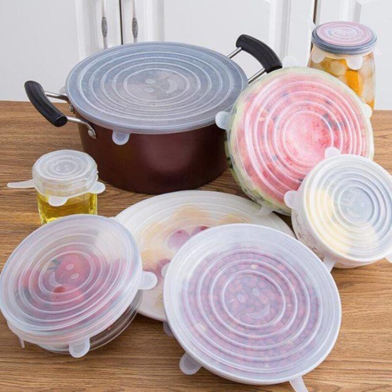 Silicone Food Lids 6/12 Pcs Set