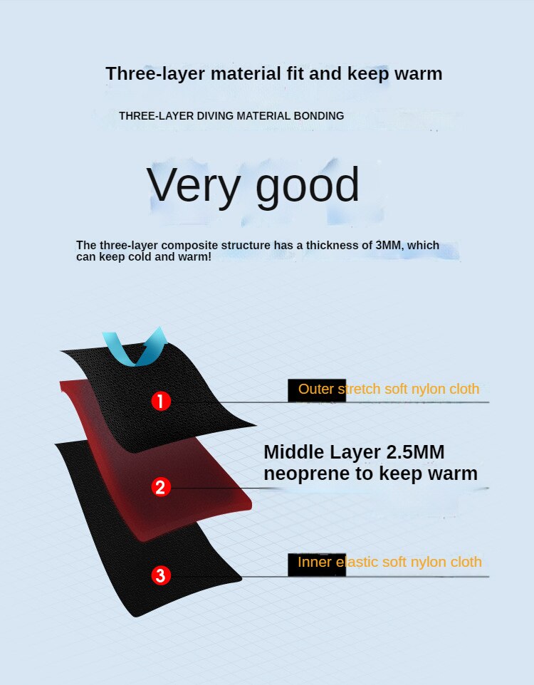 3mm Neoprene Wetsuit Men Surfing Plus Size One-piece Swimsuit Women Diving Suit Water Sports Scuba Diving and Snorkeling Wetsuit