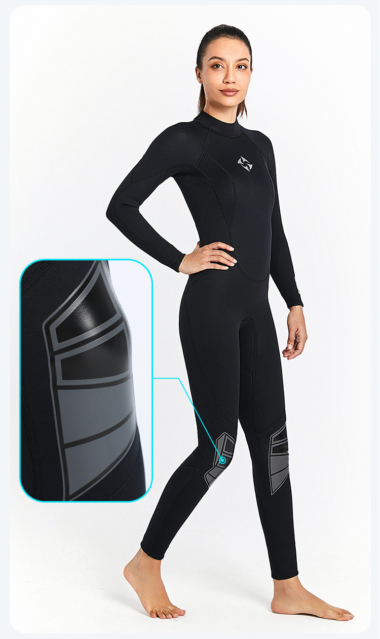 3mm Neoprene Wetsuit Men Surfing Plus Size One-piece Swimsuit Women Diving Suit Water Sports Scuba Diving and Snorkeling Wetsuit