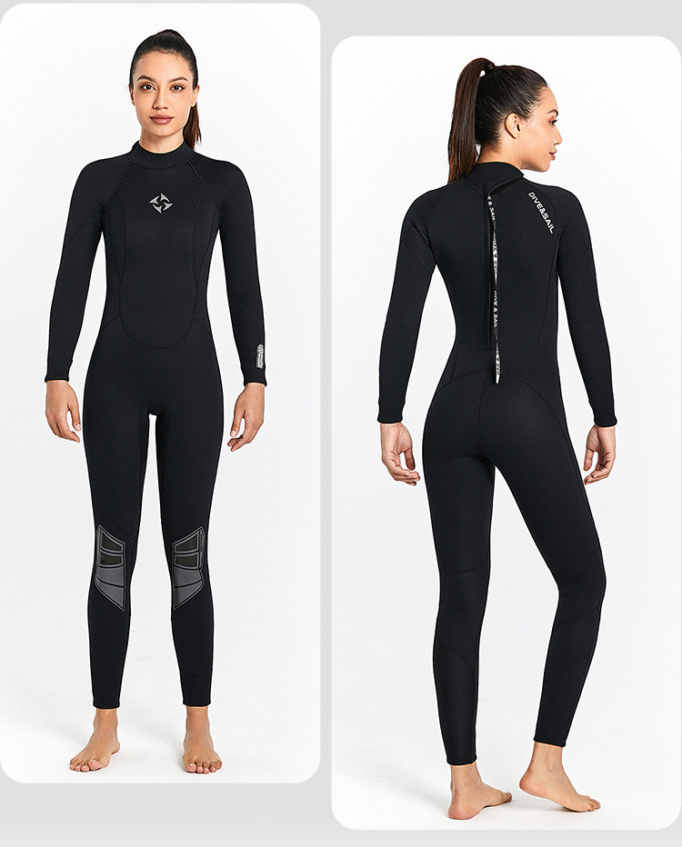 3mm Neoprene Wetsuit Men Surfing Plus Size One-piece Swimsuit Women Diving Suit Water Sports Scuba Diving and Snorkeling Wetsuit