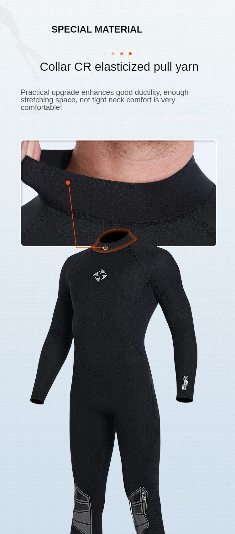3mm Neoprene Wetsuit Men Surfing Plus Size One-piece Swimsuit Women Diving Suit Water Sports Scuba Diving and Snorkeling Wetsuit