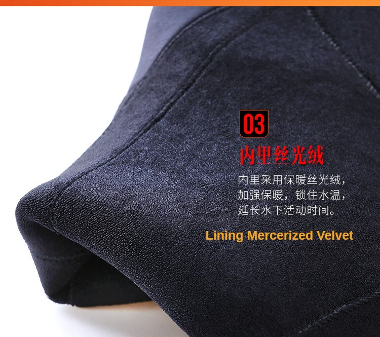 5MM Neoprene Wetsuit Men Women Hand and Foot Zipper Velvet Full Body Wetsuit Scuba Diving Snorkeling Surfing Swimming Wet Suit