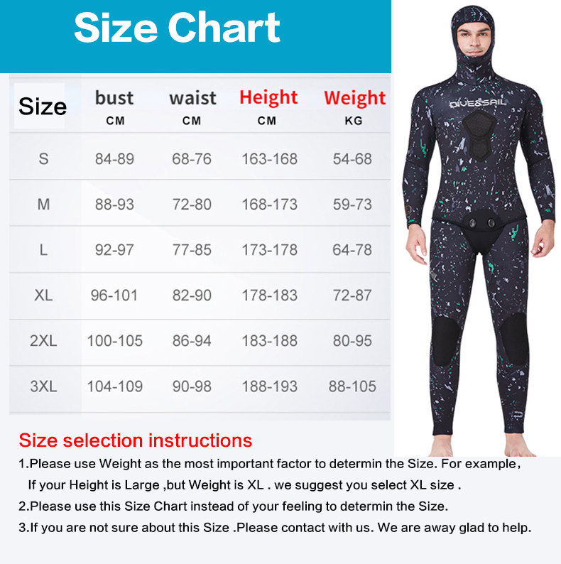 Premium 3MM Neoprene Wetsuit Men Spearfishing Snorkeling and Scuba Diving Suit Smooth Lining Pro Deep Diving Camouflage Wet Suit
