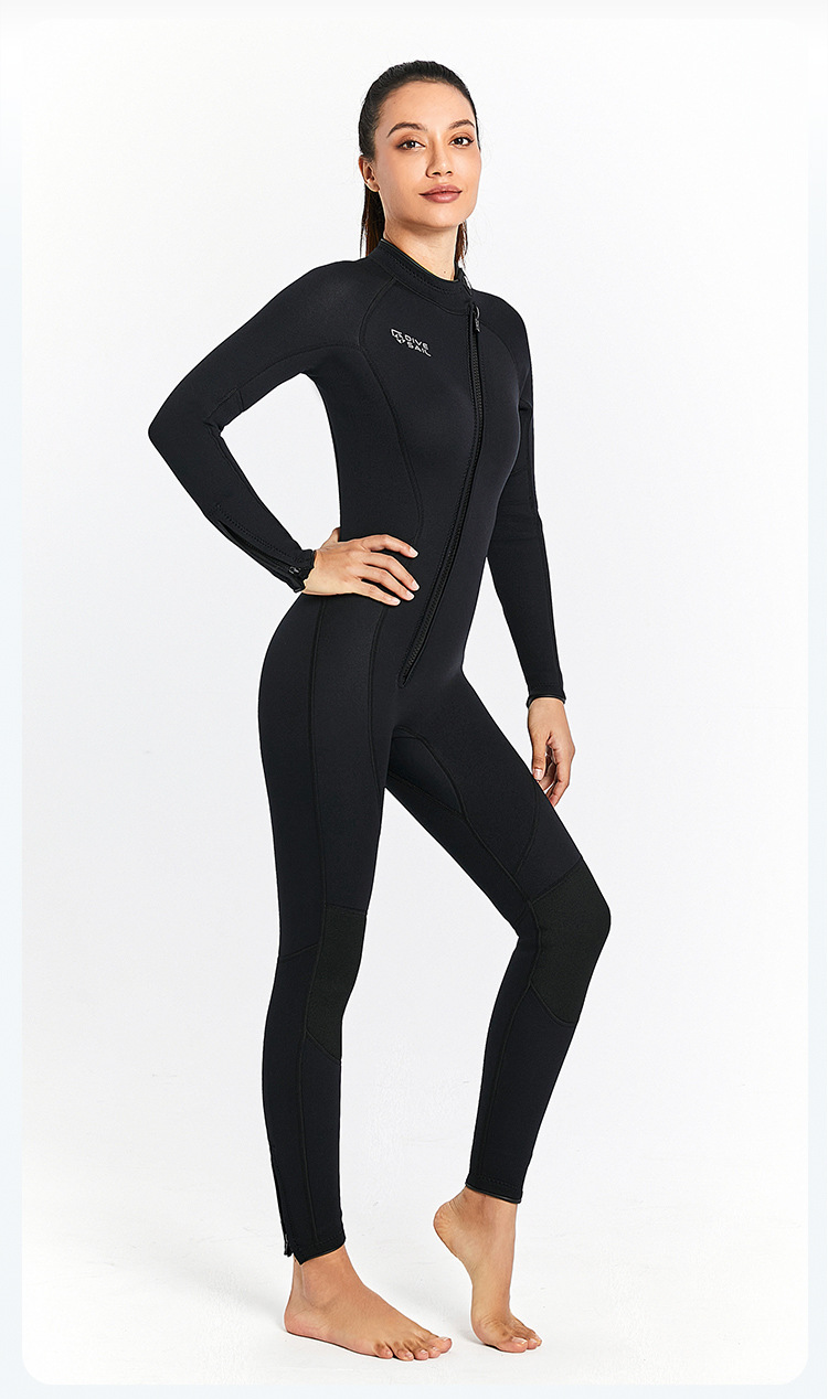 3MM Neoprene Wetsuit Men Surf Scuba Diving Suit Winter Swimwear Fishing Spearfishing Kitesurf Clothing Front Zipper Wet Suit