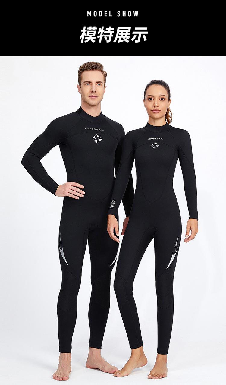 3MM Neoprene Men Wetsuit Women Swimsuit One-Piece Surf Scuba Diving Snorkeling SpearFishing KiteSurfing Wetsuit Diving Equipment