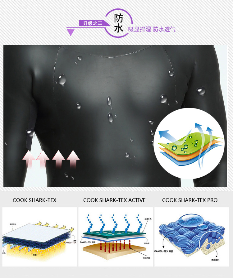 3MM CR Neoprene Wetsuit Men for Surfing Diving Snorkeling Triathlon Women Elastic Warm Smooth-leather One-piece Diving Suit