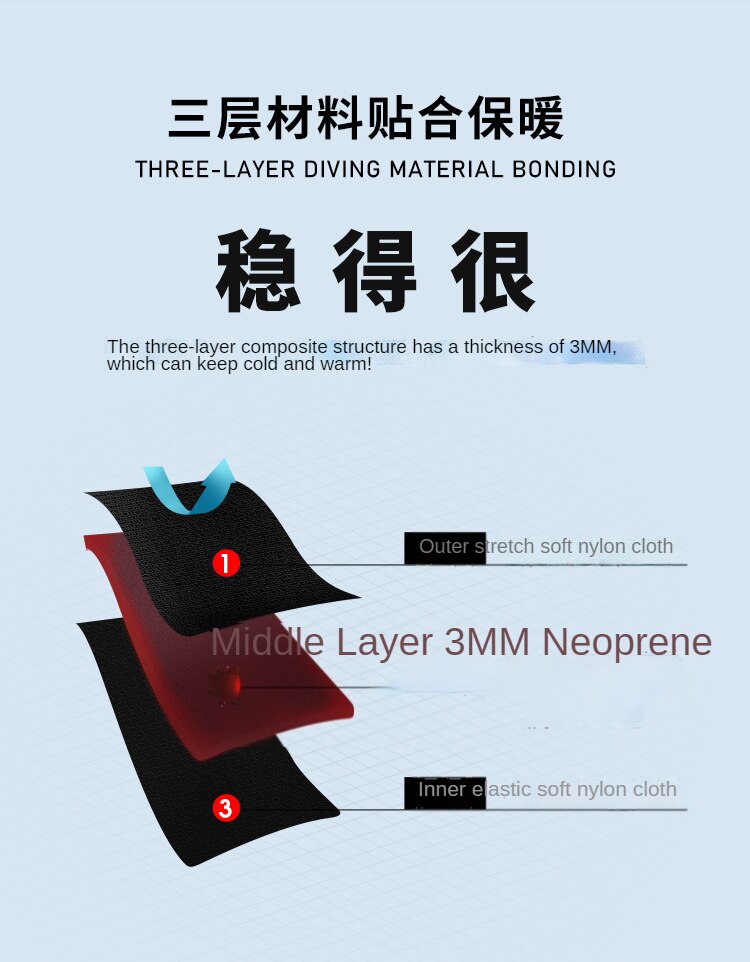 Wetsuit 3MM Neoprene Men Long-sleeved Women Swimming One-piece Surfing Diving Suit Water Sports Scuba Diving Snorkeling Wetsuits