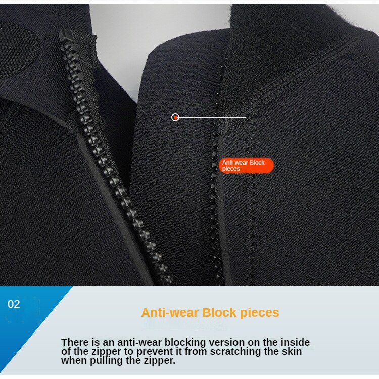 3MM Neoprene Men Wetsuit Winter Swimsuit One-piece Diving Suit Women Surfing Water Sports Scuba Diving and Snorkeling Wetsuits