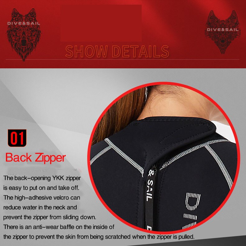 Wetsuit 3MM Neoprene for Men and Women Diving Suit Scuba Diving Snorkeling Surf Spearfishing Kayaking Kitesurf Swimming Wetsuit