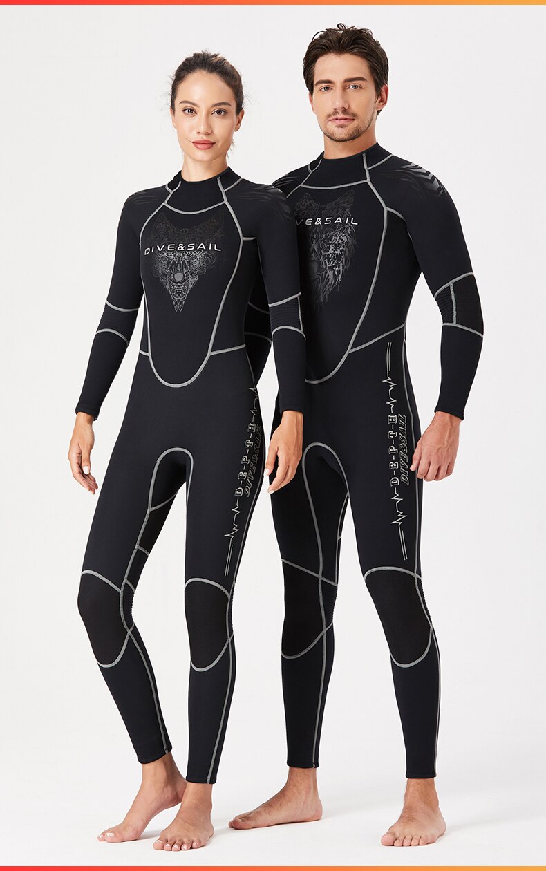 Wetsuit 3MM Neoprene for Men and Women Diving Suit Scuba Diving Snorkeling Surf Spearfishing Kayaking Kitesurf Swimming Wetsuit