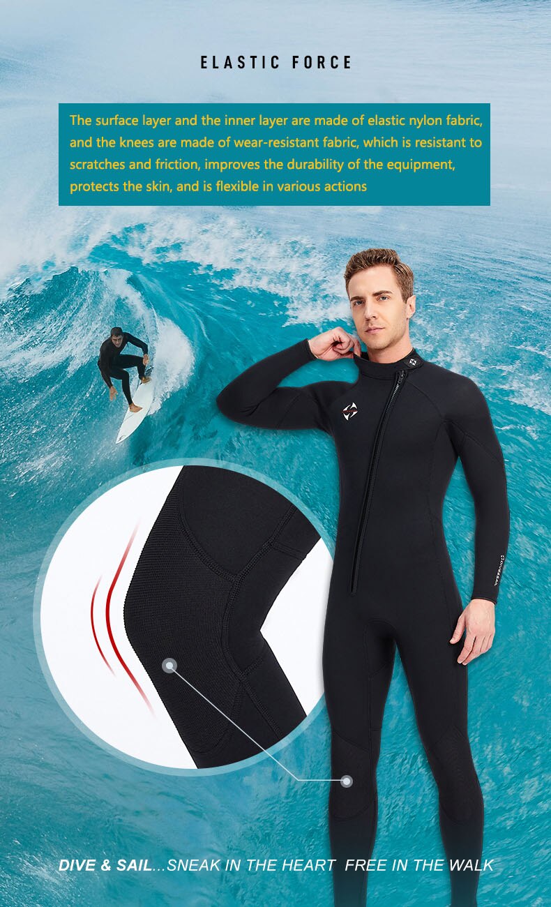 Wetsuit 3MM Neoprene for Men and Women Diving Suit Scuba Diving Snorkeling Surf Spearfishing Kayaking Kitesurf Swimming Wetsuit