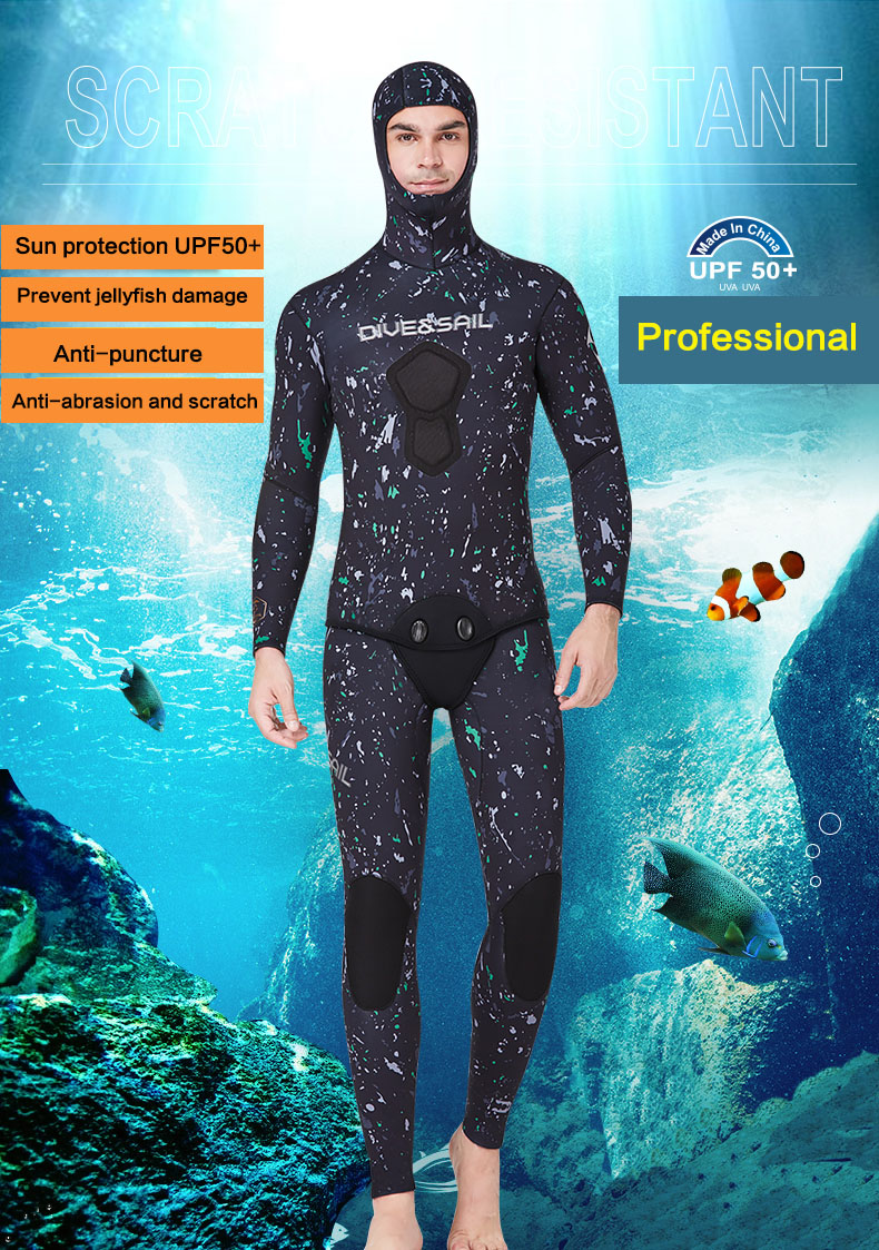 5MM Wetsuit Premium Neoprene Men Scuba Diving and Snorkeling Spearfishing Keep Warm Wetsuits Women Swimming Surfing Diving Suit