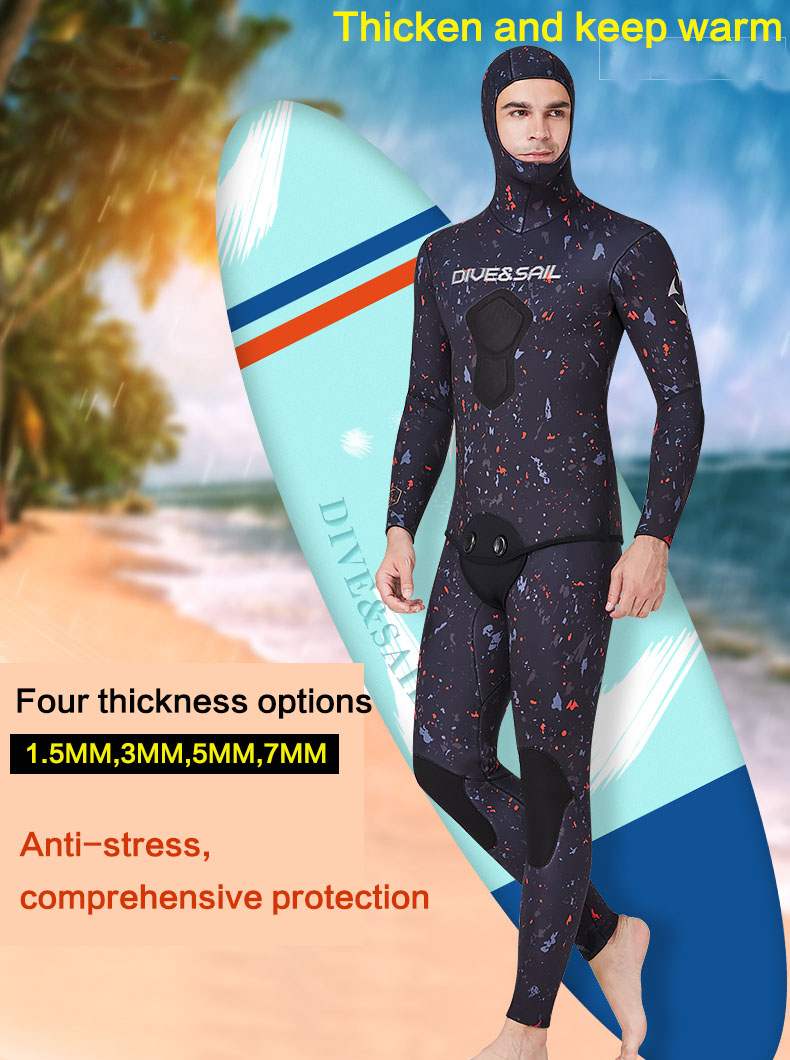 5MM Wetsuit Premium Neoprene Men Scuba Diving and Snorkeling Spearfishing Keep Warm Wetsuits Women Swimming Surfing Diving Suit
