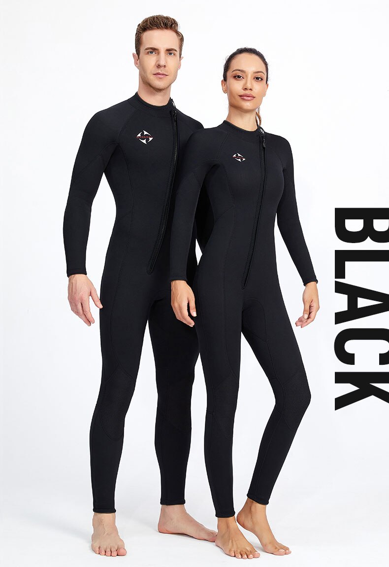 Wetsuits Men's 3mm Premium Neoprene Front Zip Full Suits for Scuba Diving,Spearfishing,Snorkeling,Surfing,Canoeing Dive Skin