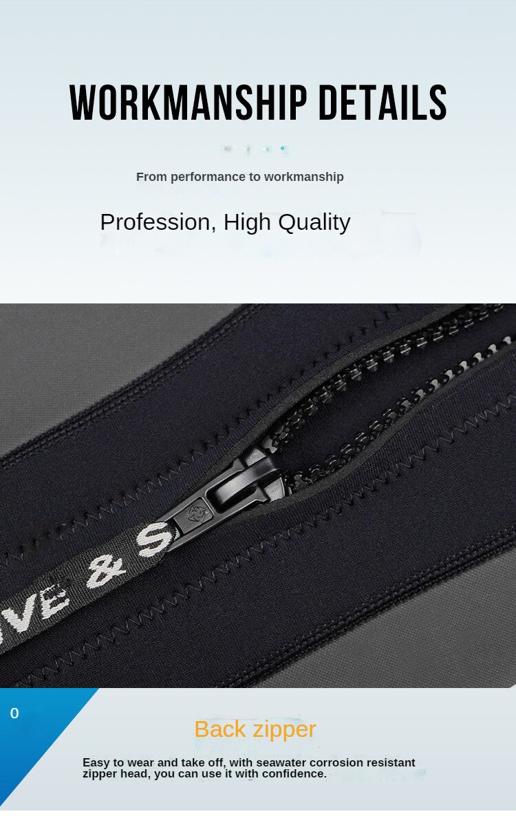 Diving Suit 3MM Neoprene Men One-piece Wetsuit Water Sports Women Swimsuit Surfing Scuba Diving Snorkeling High-quality Wetsuit