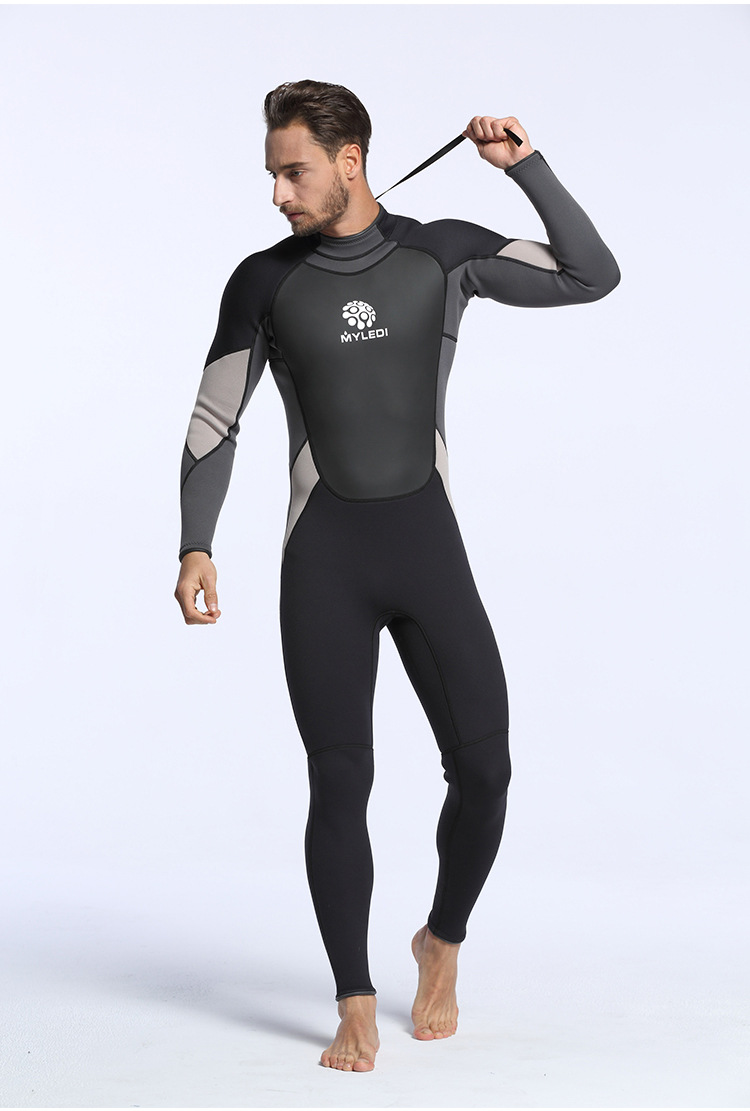 3MM Neoprene Wetsuit Scuba Diving and Snorkeling Suit Men One-piece Wetsuit Warm Full Body Swim Suit  Surf Women Wetsuit