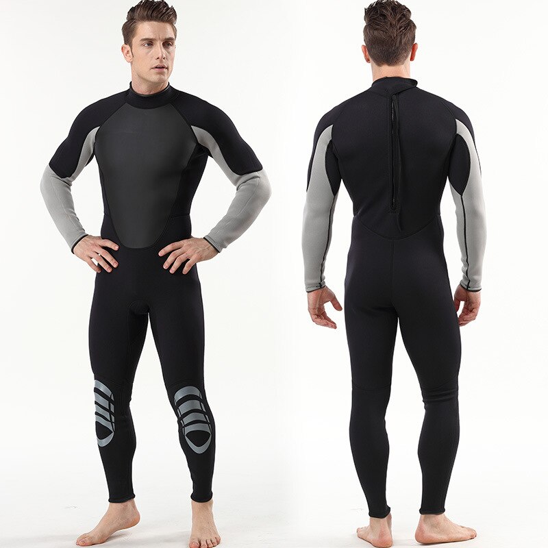 3MM Neoprene Wetsuit Scuba Diving and Snorkeling Suit Men One-piece Wetsuit Warm Full Body Swim Suit  Surf Women Wetsuit