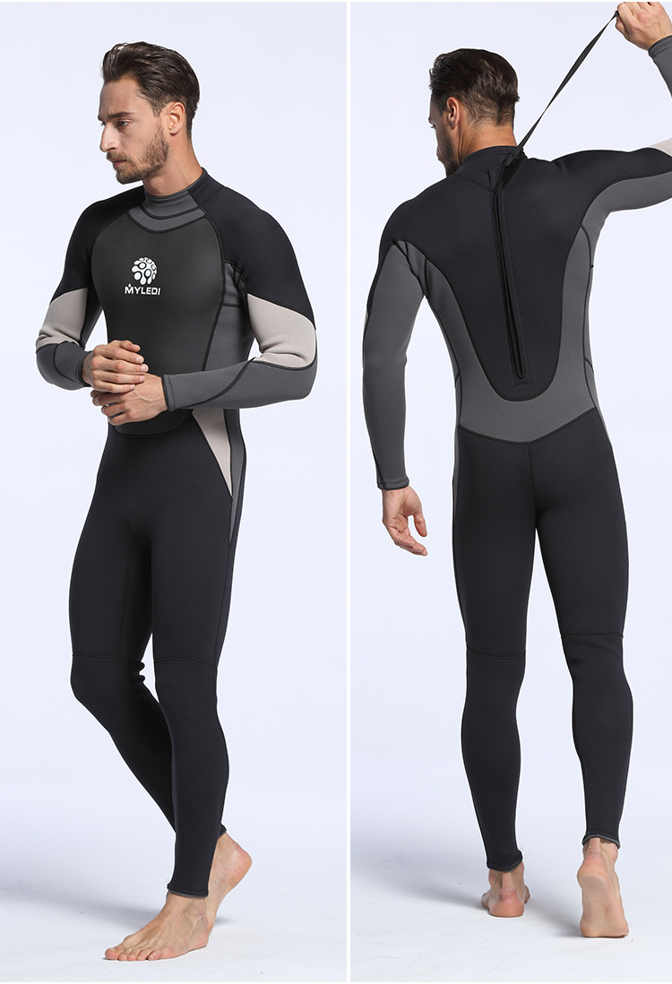 3MM Neoprene Wetsuit Scuba Diving and Snorkeling Suit Men One-piece Wetsuit Warm Full Body Swim Suit  Surf Women Wetsuit