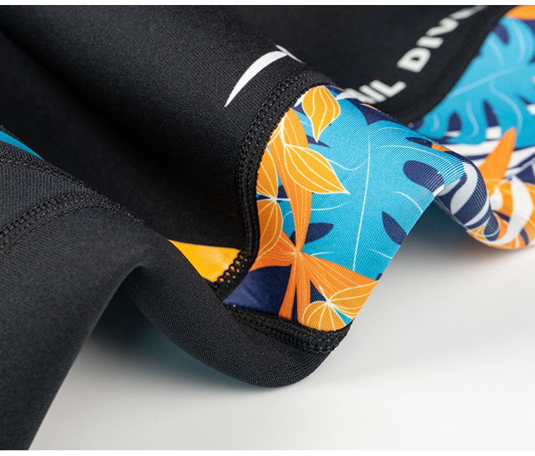 Women Wetsuit 3MM Neoprene One-piece Swimsuit Thickened Warm Wetsuit Long-sleeved Surfing Scuba Diving Suit Snorkeling Wetsuit