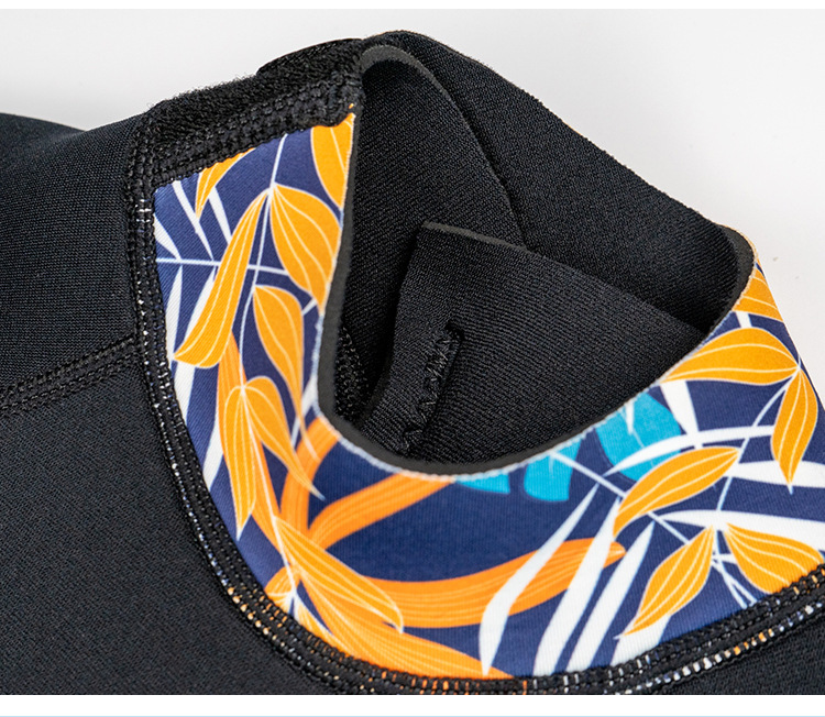 Women Wetsuit 3MM Neoprene One-piece Swimsuit Thickened Warm Wetsuit Long-sleeved Surfing Scuba Diving Suit Snorkeling Wetsuit