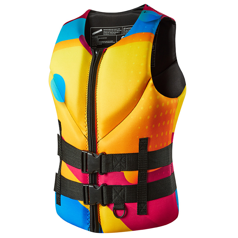 Life Jacket Super Buoyancy Neoprene Life Vest for Adult Surf Raft Kayak Fishing Jet Ski Water Sport Swimming Rescue Life Jacket