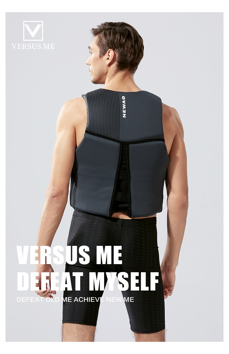 Life Jacket Super Buoyancy Neoprene Life Vest for Adult Surf Raft Kayak Fishing Jet Ski Water Sport Swimming Rescue Life Jacket