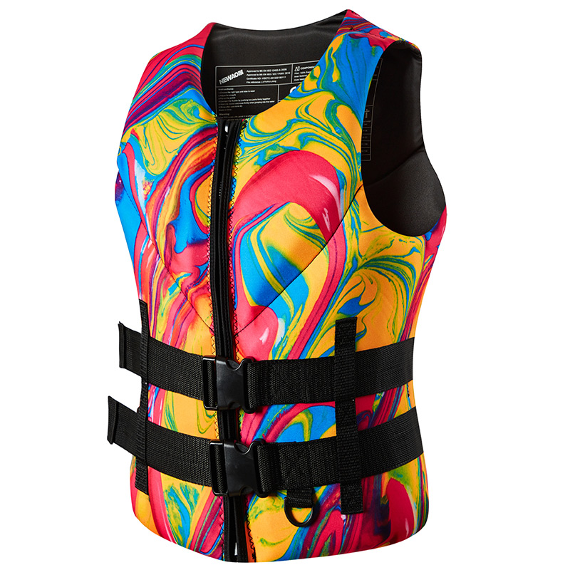 Life Jacket Super Buoyancy Neoprene Life Vest for Adult Surf Raft Kayak Fishing Jet Ski Water Sport Swimming Rescue Life Jacket