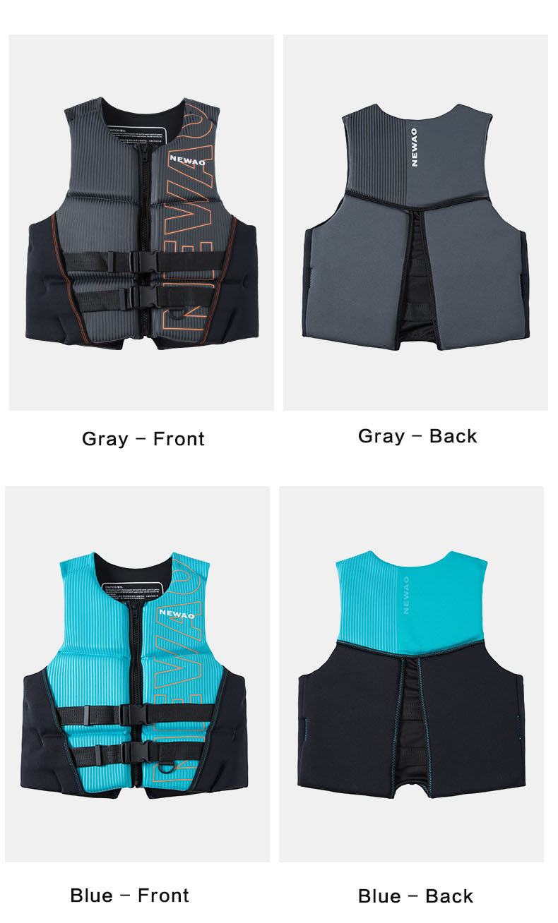 Life Jacket Super Buoyancy Neoprene Life Vest for Adult Surf Raft Kayak Fishing Jet Ski Water Sport Swimming Rescue Life Jacket