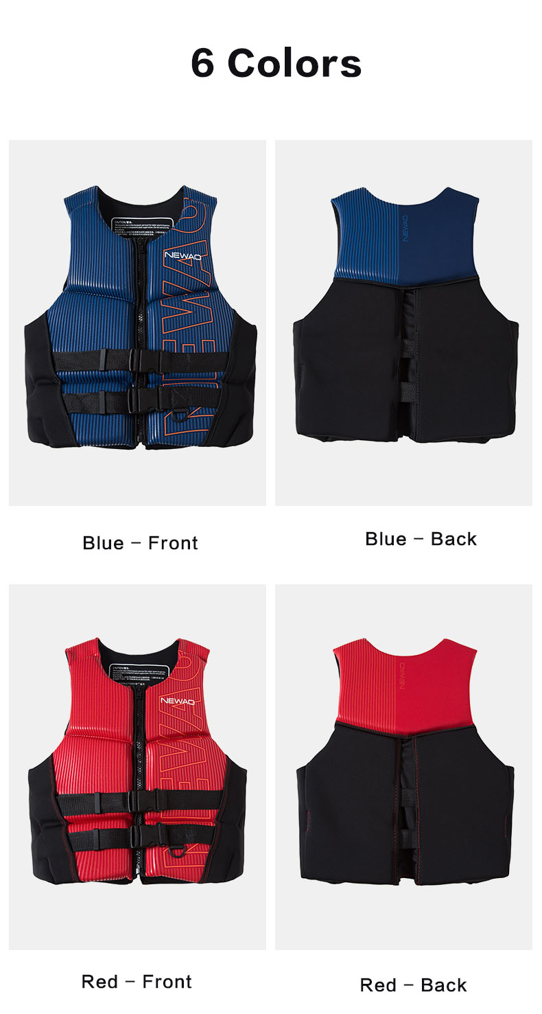 Life Jacket Super Buoyancy Neoprene Life Vest for Adult Surf Raft Kayak Fishing Jet Ski Water Sport Swimming Rescue Life Jacket