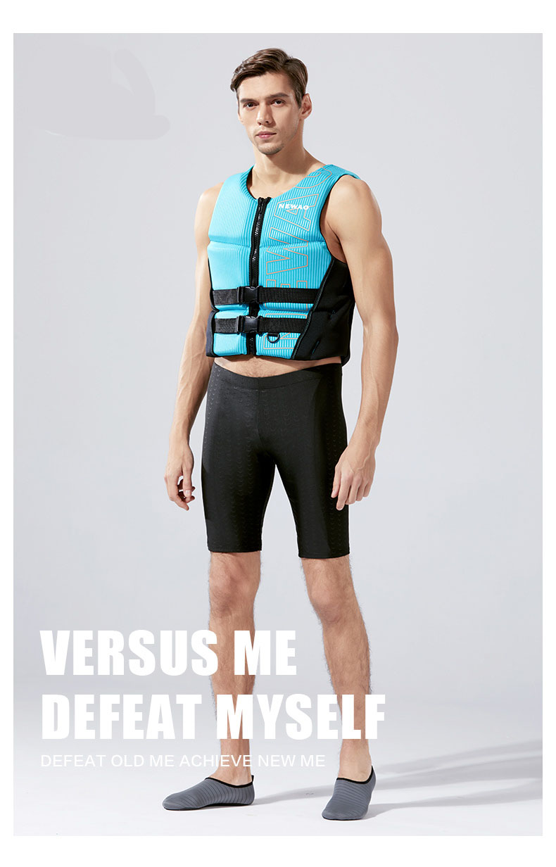 Life Jacket Super Buoyancy Neoprene Life Vest for Adult Surf Raft Kayak Fishing Jet Ski Water Sport Swimming Rescue Life Jacket