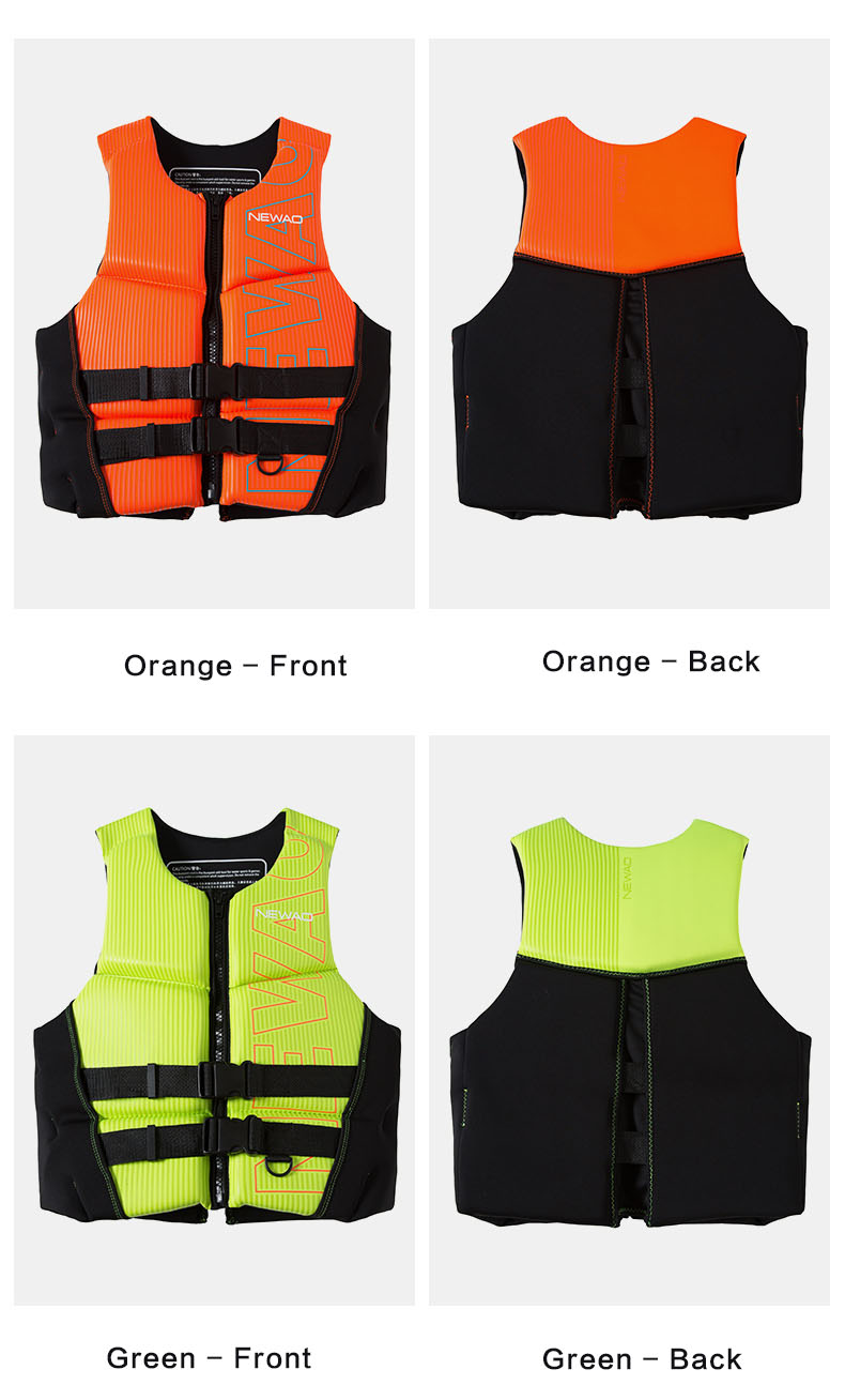 Life Jacket Super Buoyancy Neoprene Life Vest for Adult Surf Raft Kayak Fishing Jet Ski Water Sport Swimming Rescue Life Jacket