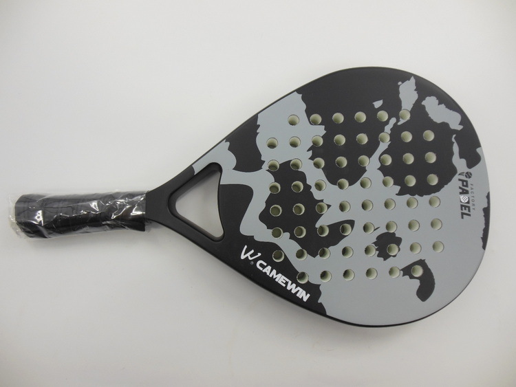 Premium Carbon Fiber and Glass Fiber Beach Tennis Racket Soft Surface Tennis Racket with Protective Cover Outdoor Beach Tennis
