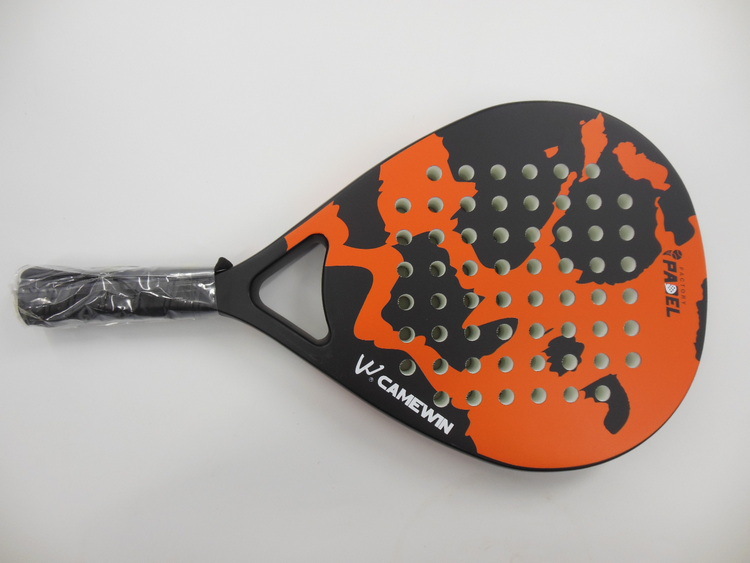 Premium Carbon Fiber and Glass Fiber Beach Tennis Racket Soft Surface Tennis Racket with Protective Cover Outdoor Beach Tennis