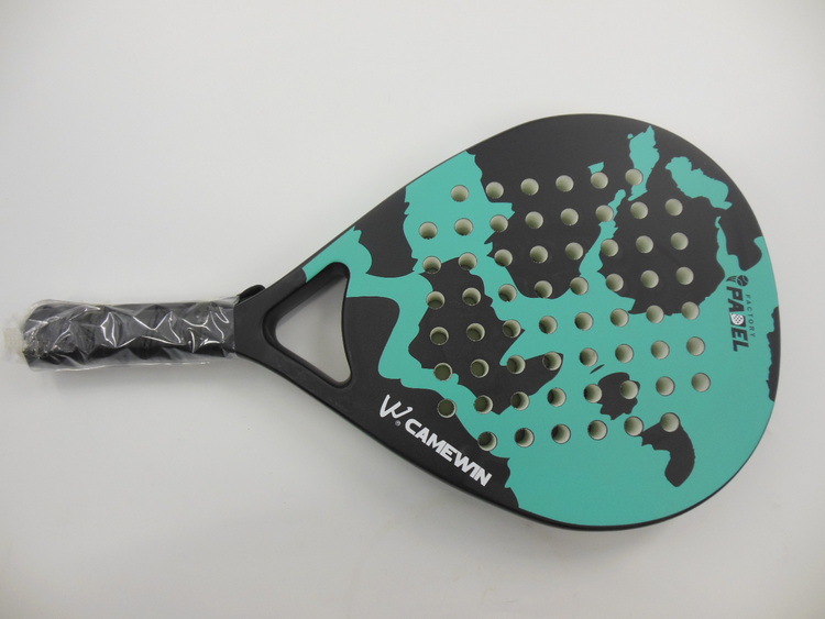 Premium Carbon Fiber and Glass Fiber Beach Tennis Racket Soft Surface Tennis Racket with Protective Cover Outdoor Beach Tennis