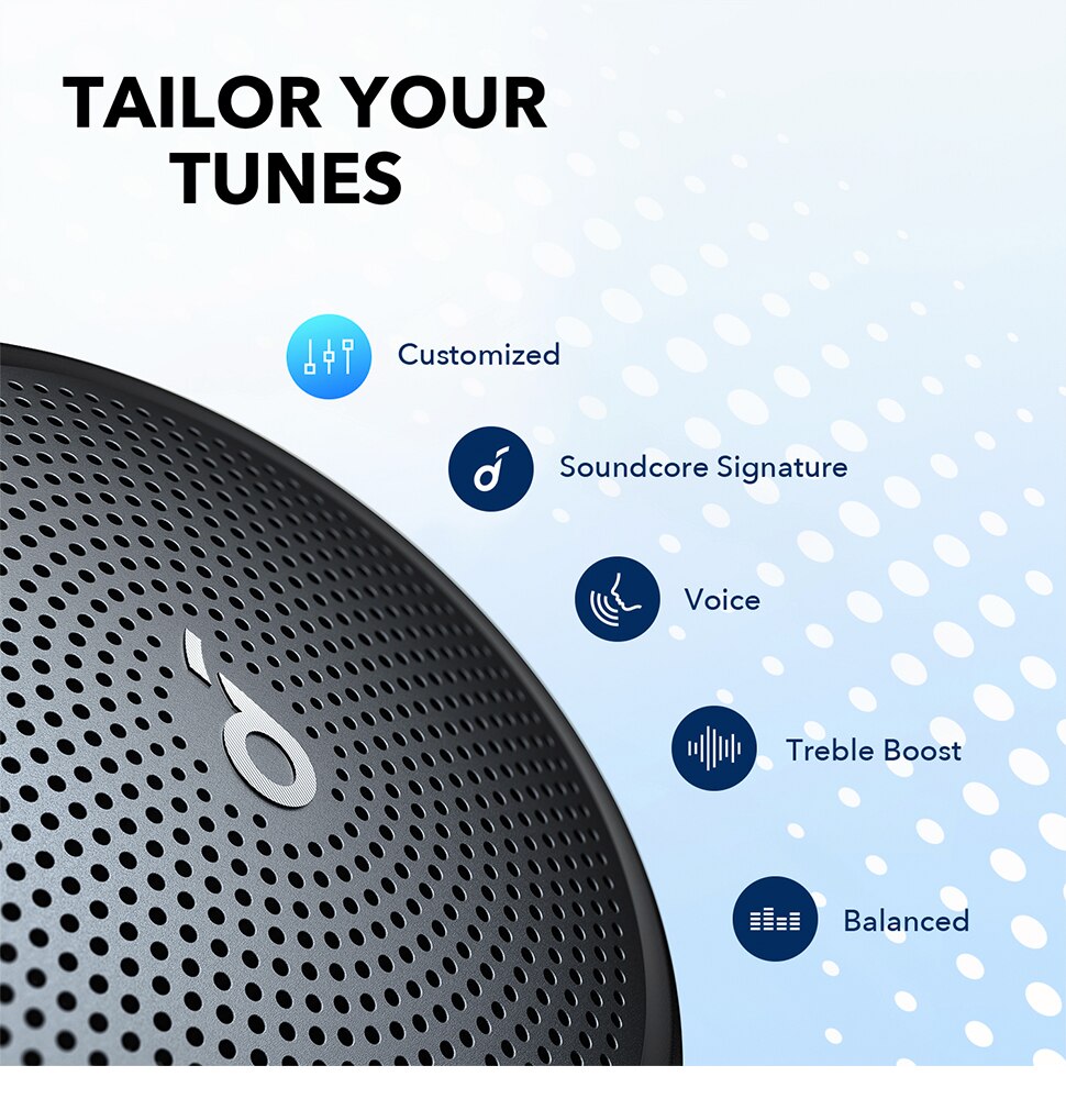 Anker Soundcore Mini 3 Bluetooth Speaker, BassUp and PartyCast Technology, USB-C，Waterproof IPX7，and Customizable EQ