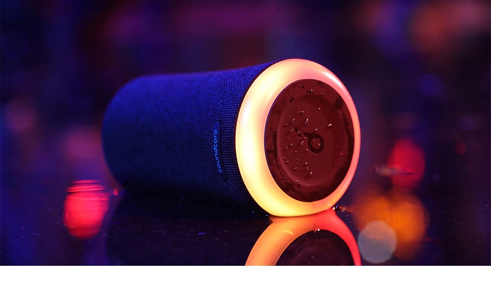 Anker Soundcore Flare Mini Bluetooth Speaker, Outdoor Bluetooth Speaker, IPX7 Waterproof for Outdoor Parties