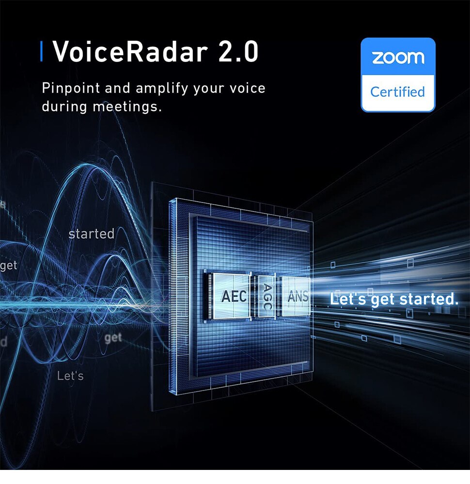 AnkerWork SR500 Conference Speaker and Microphone with Deep Learning 8 Mics 48 kHz Connect 5 Speakerphones in Daisy Chain