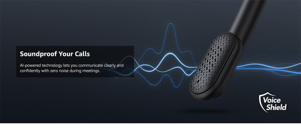 Anker PowerConf H700 Upgraded Version Bluetooth Headset with Mic and Charging Stand Digital Active Noise Cancelling