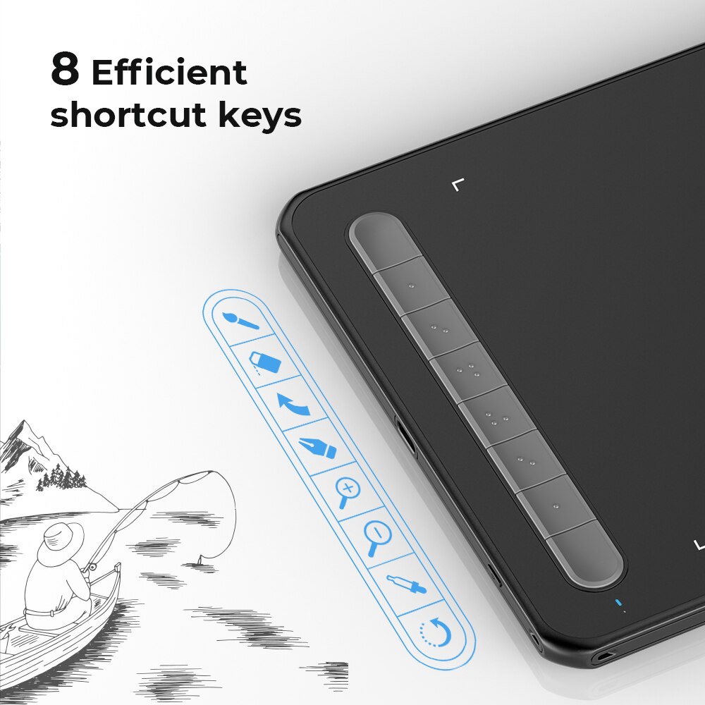 XPPen Deco M/ MW Wireless Digital Drawing Tablets 8*5 inch Graphics Tablet Bluetooth V5.0 Tilt Supported Windows Mac Android